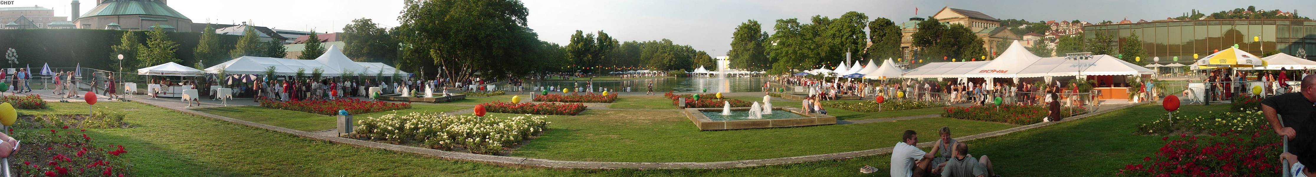 Panorama groß Stuttgart, Sommerfest 2003 in den Anlagen