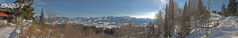 Blick vom Allgäuer Berghof nach Osten