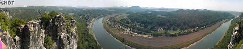 Vorschau Panorama Elbtal von Bastei